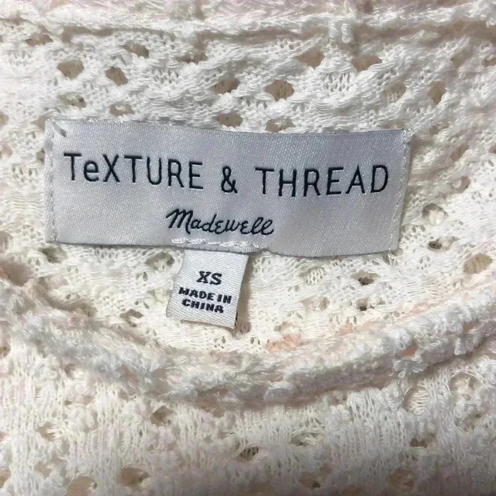 Madewell Texture & Thread Eyelet Flutter Sleeve T… - image 6